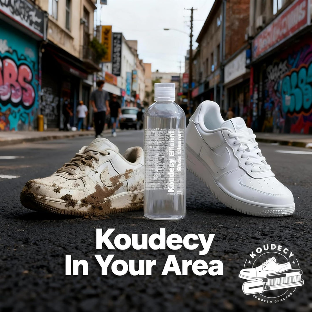 Schuhputzsets Sneaker Cleaner – 300ML Weisse Sneaker Reiniger mit 3 Schuhbürste, Radiergummi und Han