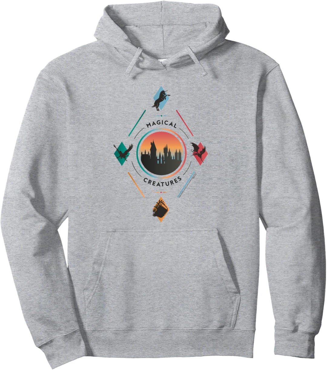 Harry Potter Magical Creatures Diamond Hogwarts Center Pullover Hoodie