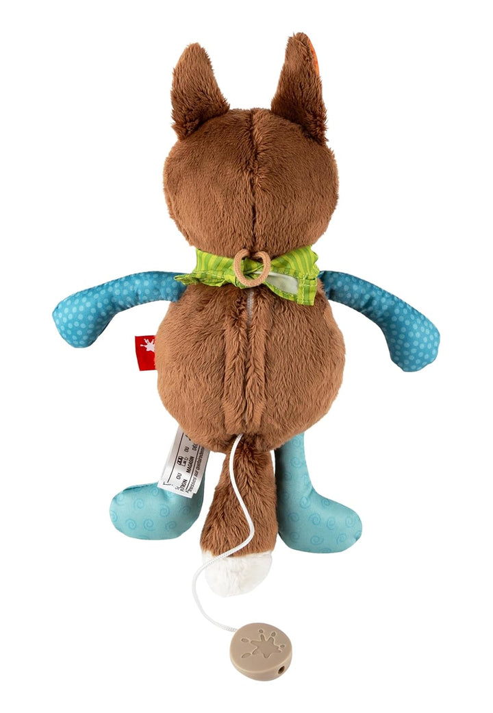 SIGIKID 42380 Mini-Spieluhr Fuchs Musik Mädchen und Jungen Babyspielzeug empfohlen ab Geburt blau/br