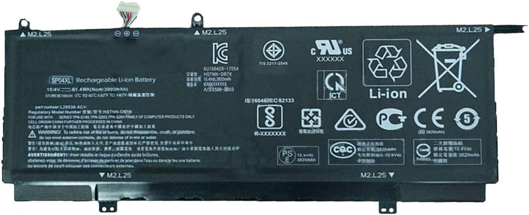 WYGUO SP04XL L28538-AC1 L28764-005 HSTNN-OB1B Laptop-Akku-Ersatz für HP Spectre X360 13-AP0000UR 13-