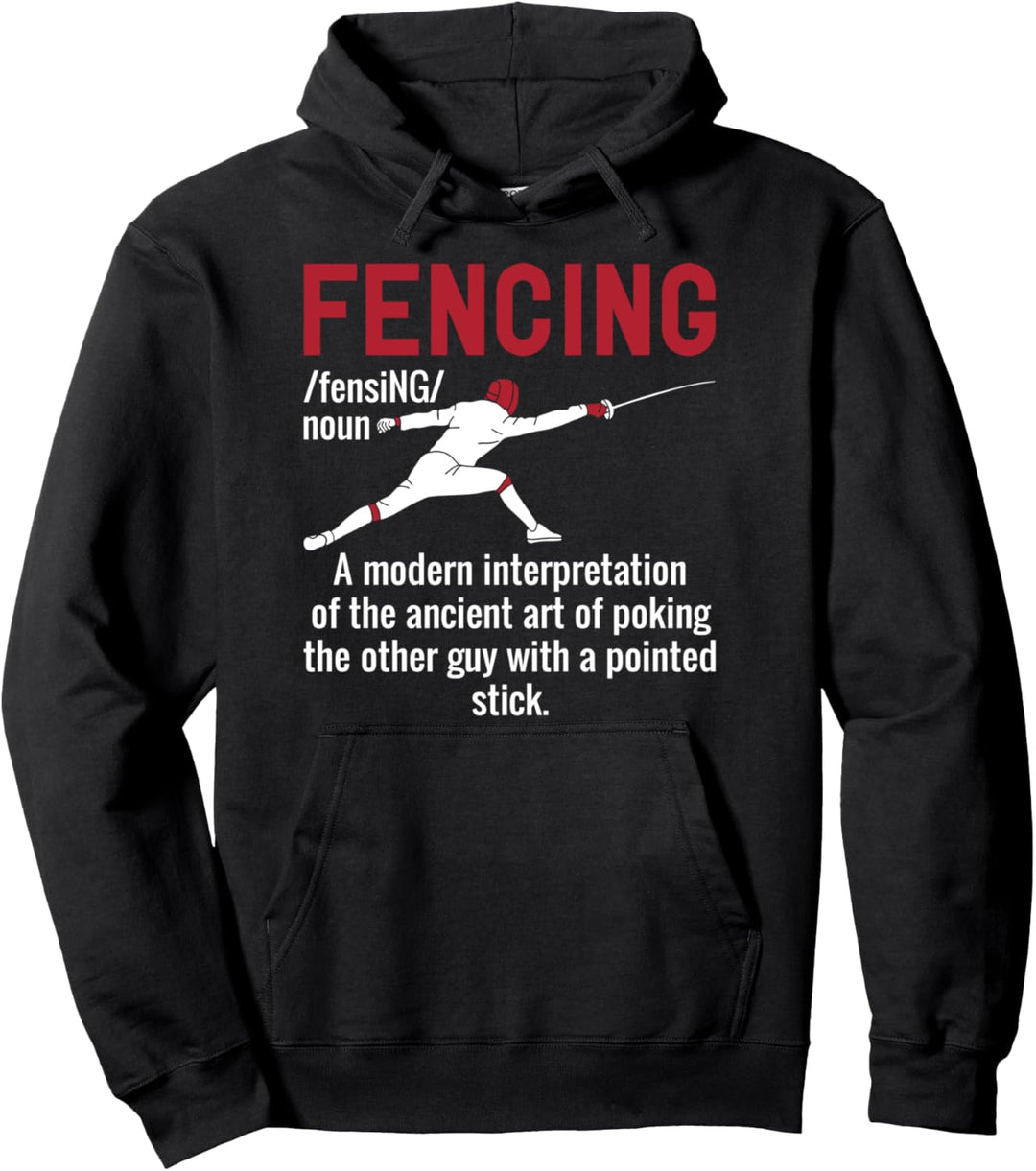 Lustige Fechten Definition Pullover Hoodie