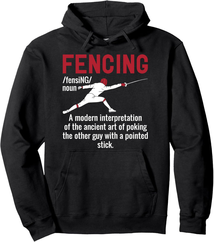 Lustige Fechten Definition Pullover Hoodie
