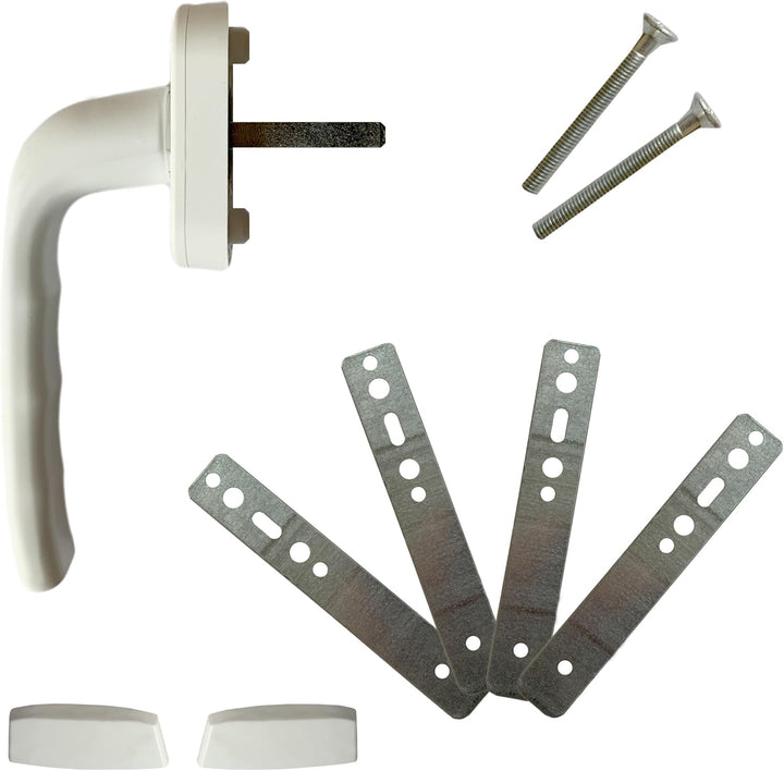 LORAC | Kunststofffenster weiss 800x700mm, 80x70cm, PCV, DIN Rechts, kippbar & ausstellbar, 2-fach V