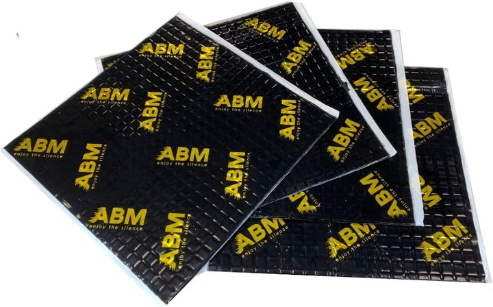 ABM Alubutyl BLACK 2.0 mm x 40 cm x 5 Meter = 2 m² Selbstklebende Alubutyl Anti Dröhn Dämmmatte, Aut