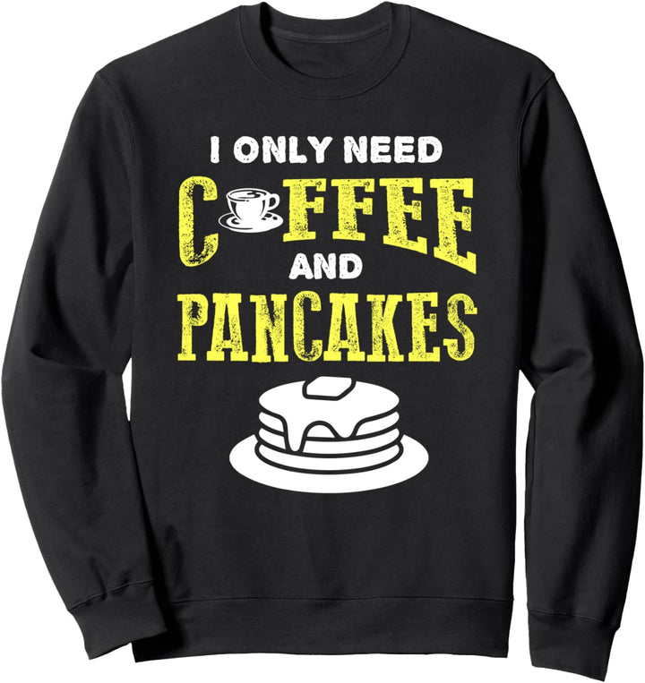 Retro Vintage Pancake Shirt Coffee Breakfast Brunch Sweatshirt