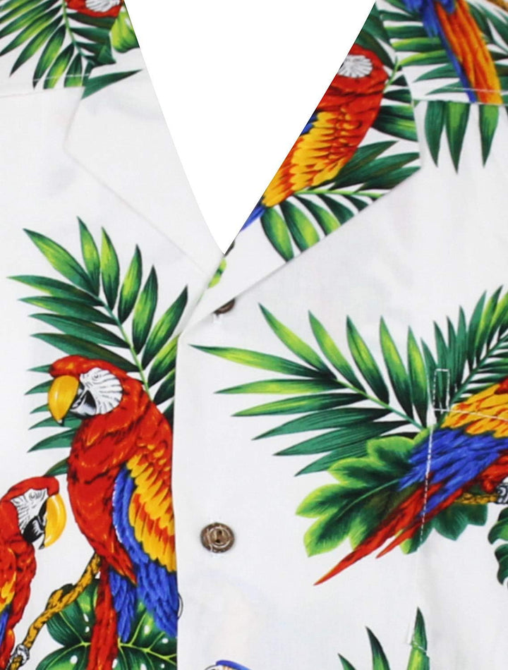 Pacific Legend Original Hawaiihemd Kurzarm Herren Kurzarm Button-Down Front-Tasche Hawaii-Print Kaka