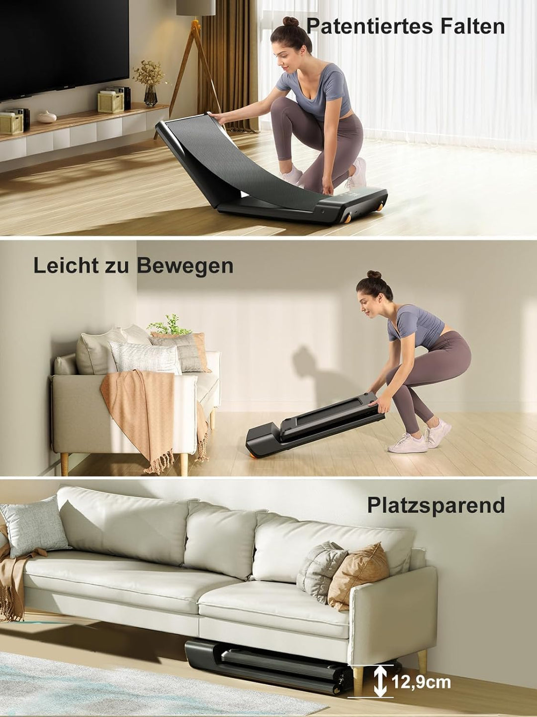 WalkingPad by KingSmith Z1, P1, A1 Pro, Z3 Hybrid+ Walking-Pad Laufband für Zuhause Büro klappbar (j