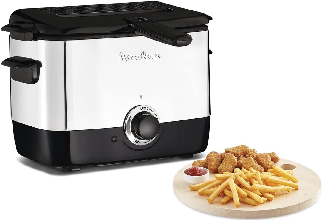 Moulinex AF220010 AF 2200 Mini 1 L, Edelstahl rostfrei, Kunststoff, 1 Liter, Silber Metallic