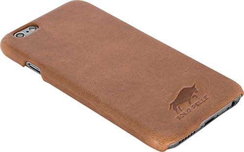 Solo Pelle iPhone 6 Plus / 6S Plus Ledertasche Backcover Ultra Slim Cognac Braun, Cognac Braun