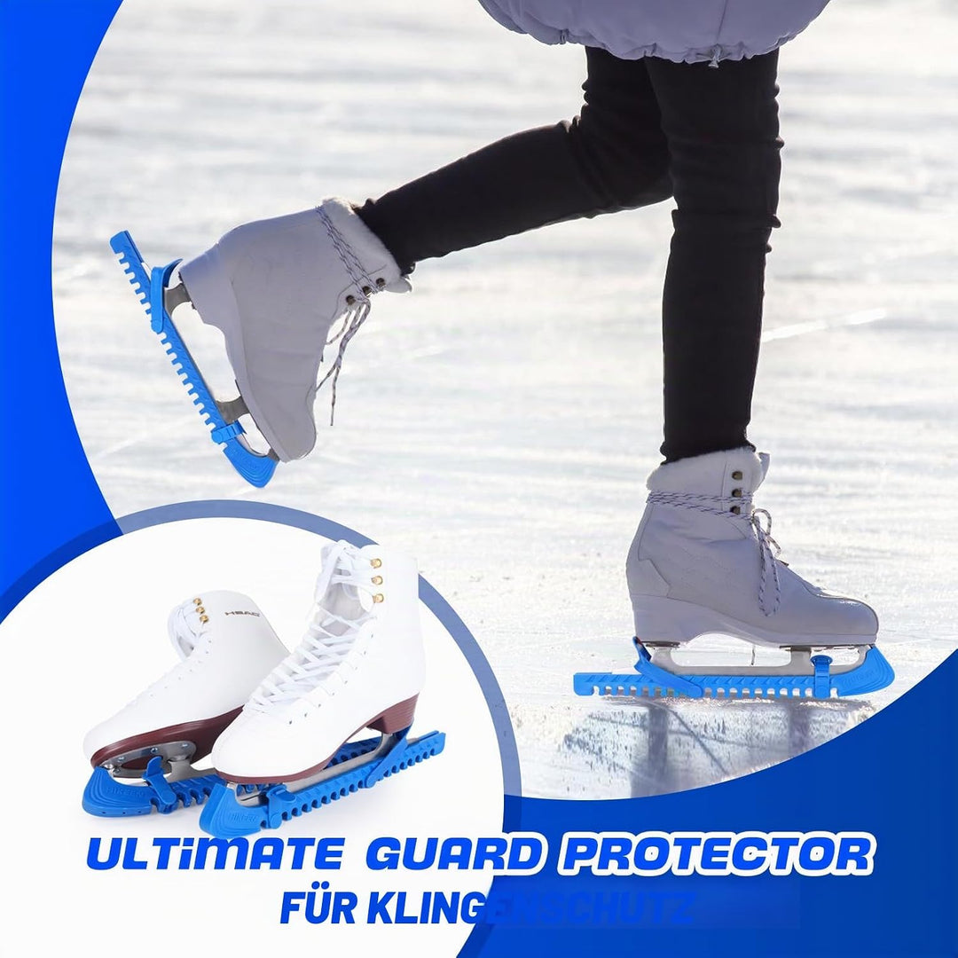 BOOSTEADY Schlittschuhschutz Verstellbarer Spatenschutz Kufenschoner für Eishockeyschlittschuhe Schl