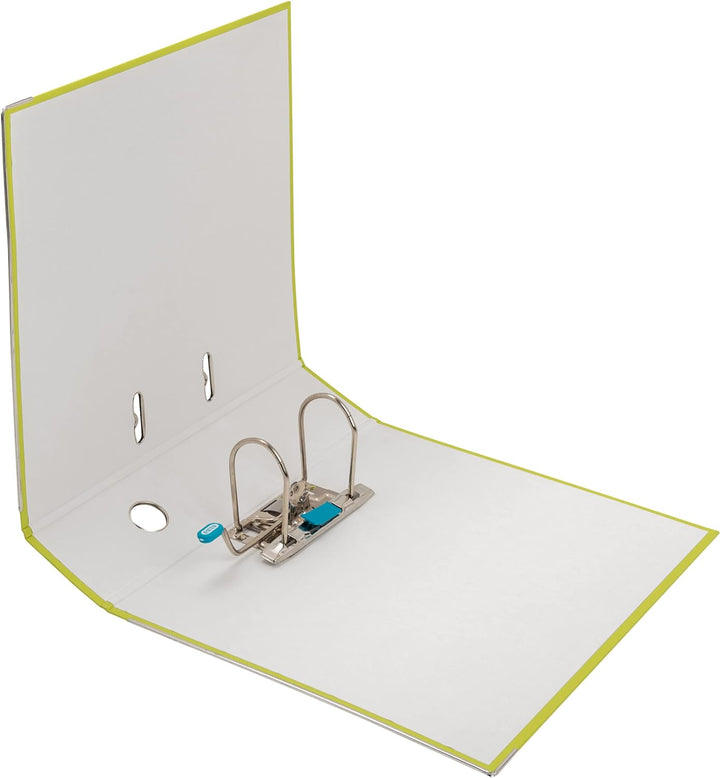 Elba Ordner A4, Smart Pro, 8 cm breit, Kunststoff aussen, hellgrün, 10 Stück hellgrün A4, breit, hel