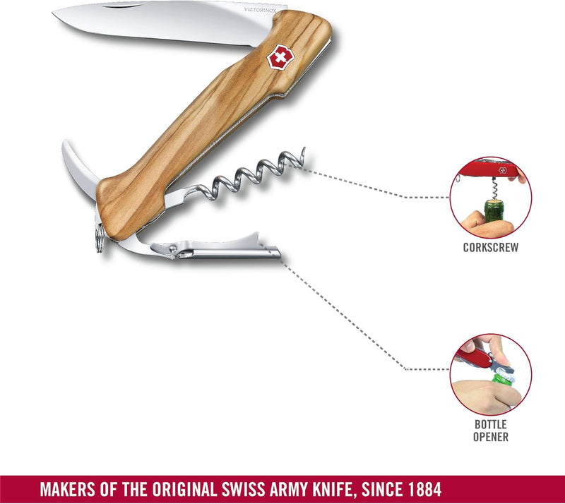 Victorinox Schweizer Taschenmesser Wine Master, Kellnermesser, Multitool, 6 Funktionen, Feststellkli