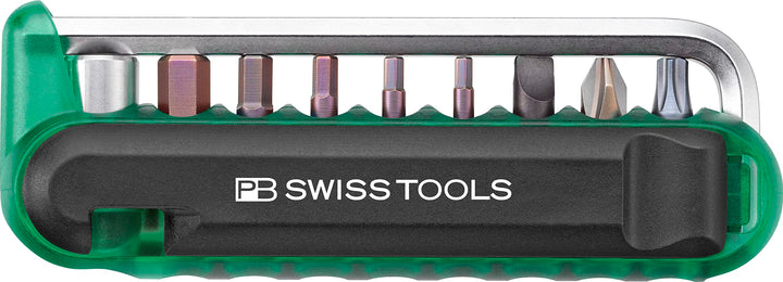 PB Swiss Tools Fahrrad Multitool PB 470 | 100% Swiss Made | Multitool Werkzeug mit Bits, Winkelschra