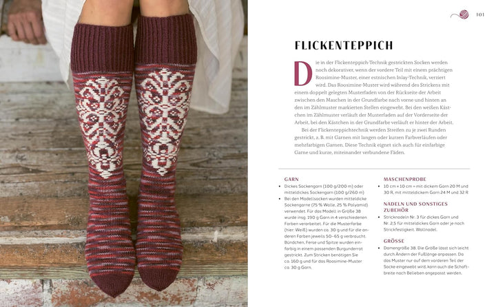 Kuschelsocken aus Wollresten: Garn aufbrauchen und einzigartige Socken stricken. Das Strickbuch fürs