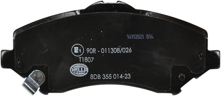 HELLA PAGID 8DB 355 014-231 Bremsbelagsatz - T1807 - Dicke/Stärke: 17.5mm - Bremssystem: Bosch - mit