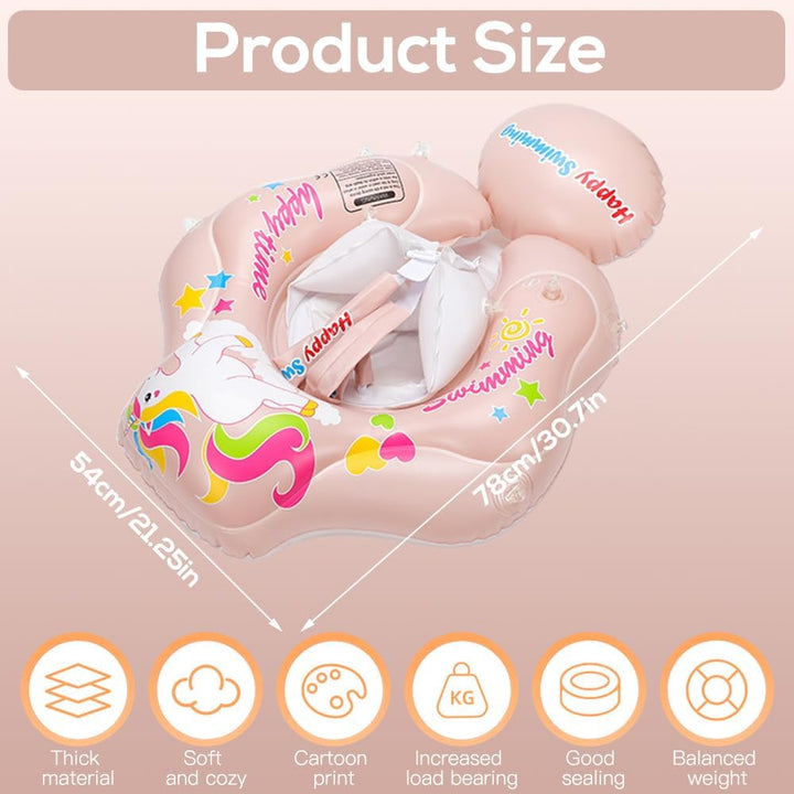 Schwimmring Baby mit Abnehmbarem Sonnendach, Schwimmring mit Sonnendach SPF 50+, Rüsten sie Baby Sch