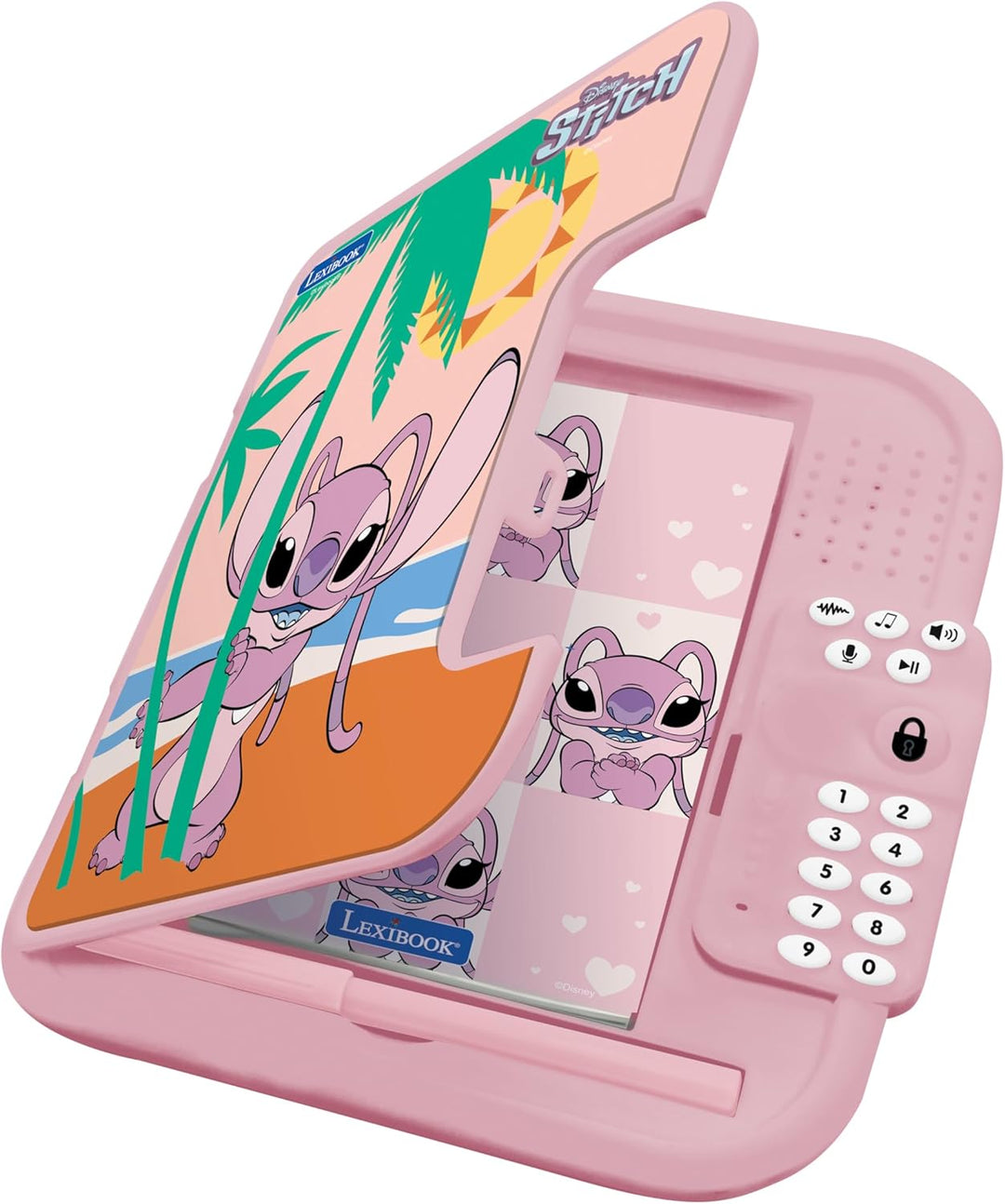 Lexibook, Disney Stitch, elektronisches Tagebuch Angel mit Stift und Notizbuch inklusive, interaktiv