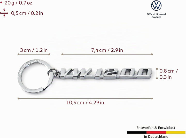 BRISA VW Collection - Volkswagen Metall Schlüssel-Anhänger-Ring Schlüsselbund-Accessoire Keyholder i