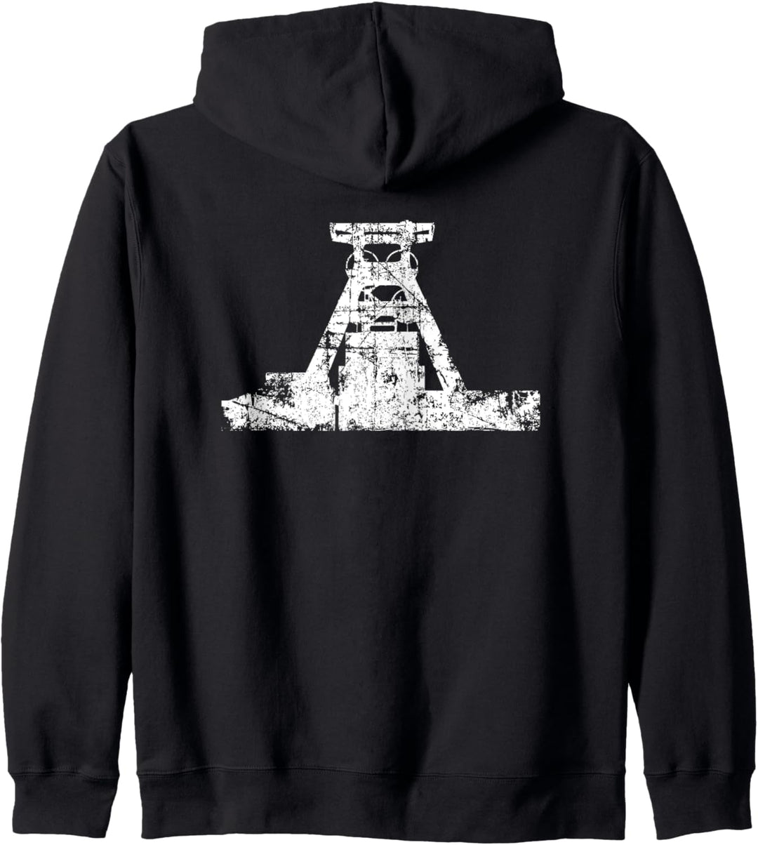 Zeche Zollverein (Vintage Weiss) Bergbau Ruhrgebiet Kapuzenjacke