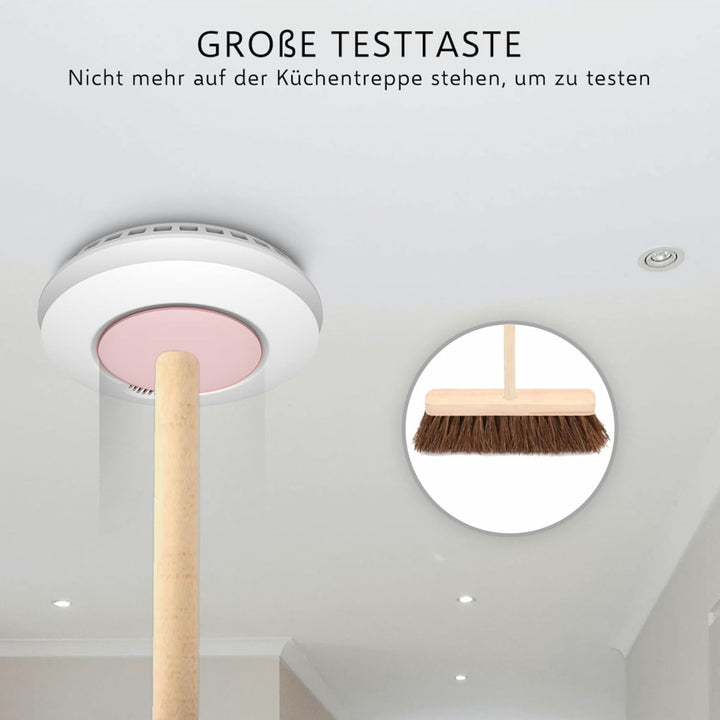 ELRO FZ5002R Connects Funk Rauchmelder-DIN EN14604 geprüft-mit Hitzesensor-Vernetzbar-2-er Set, 6 St