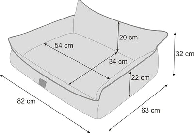 Hundebett Haustierbett Hundeliege Gesteppt Hundekissen Bett Sofa Hundematratze Tierbett Hundesofa Ma