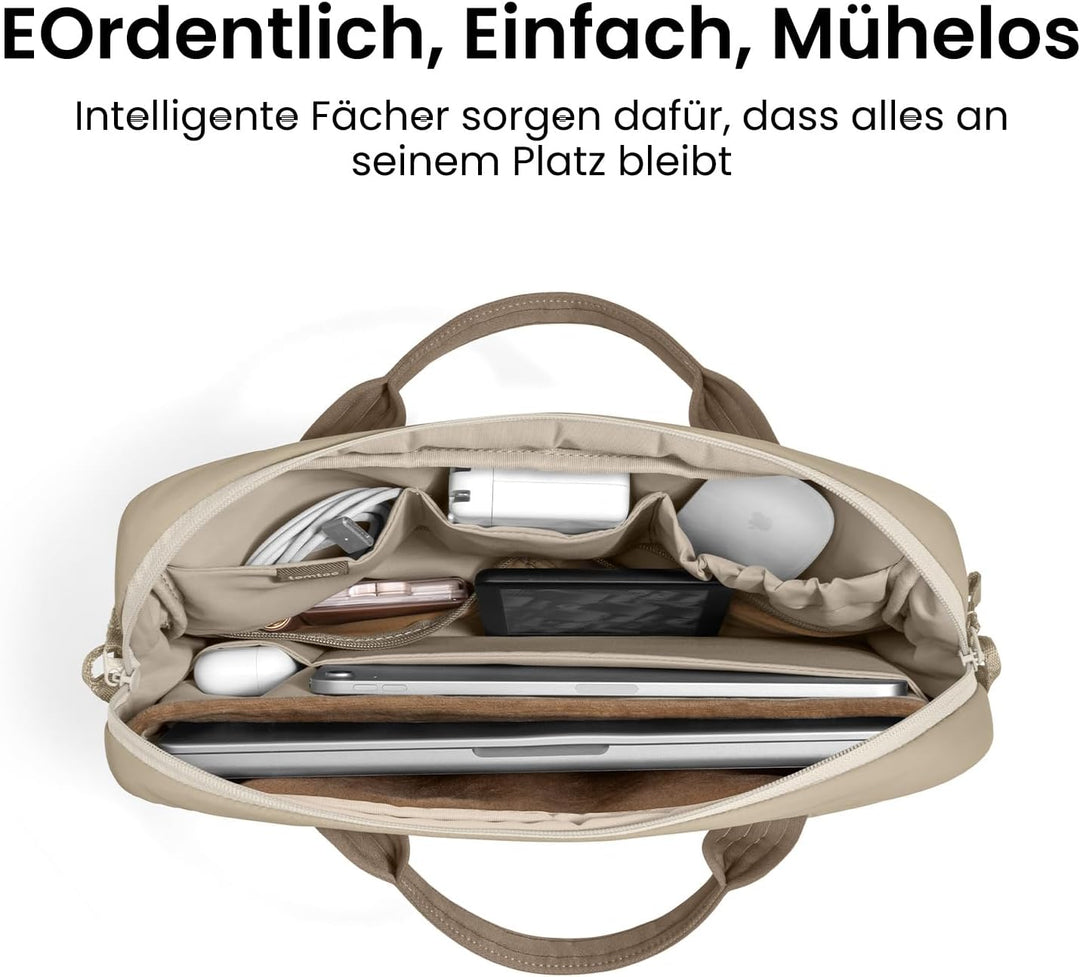 tomtoc Laptoptasche 16 Zoll, Puffy Laptop Tasche für Damen, Leichte Laptoptasche für 16 Zoll MacBook