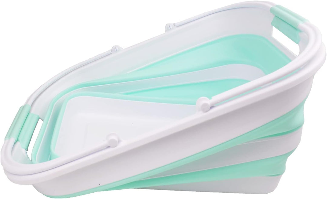SAMMART 29 l zusammenklappbare Wanne mit Griff, tragbarer Picknickkorb, platzsparender Aufbewahrungs