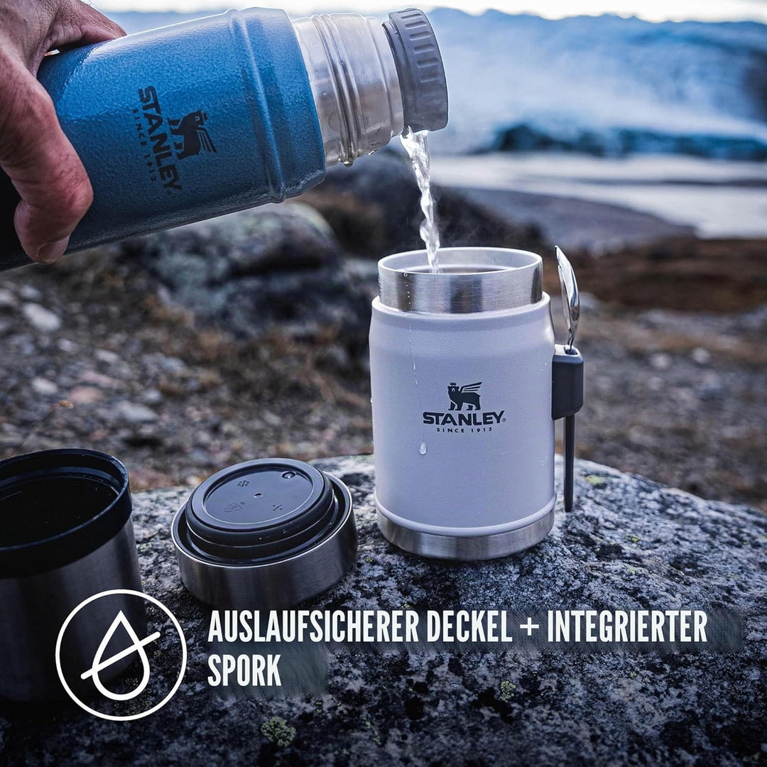 Stanley Classic Legendary Thermobehälter für Essen mit Spork 400 ml - Hält 7 Stunden Heiss oder Kalt