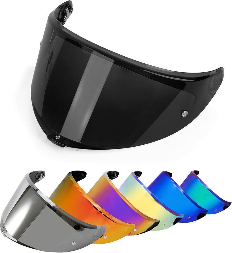 psler Helmvisier für K6 K6s, Helmgesichtsschutz Getöntes Visier Motorradhelm Zubehör Ersatz für K6 K