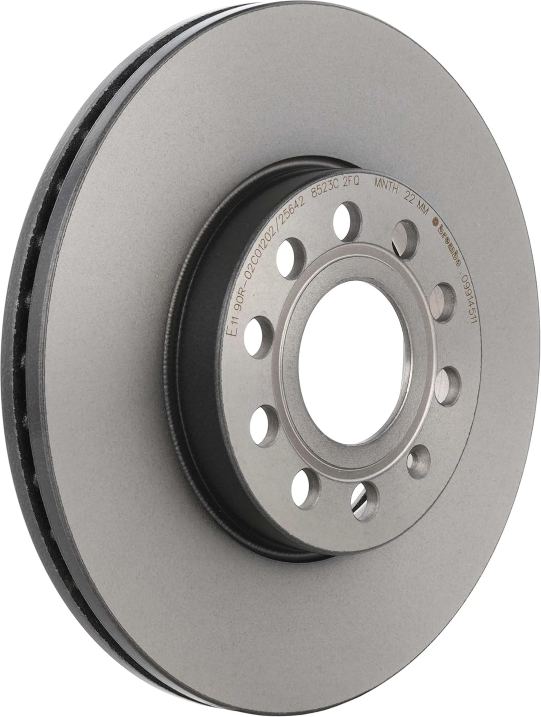 Brembo 09.9145.11 Vordere Bremsscheibe mit UV Lackierung, Anzahl 2 Single, Single