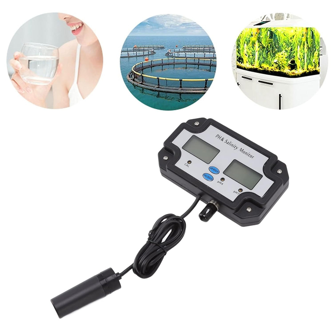 Topyond 2-in-1-Wasserqualitätstester,Wasserqualitätsmonitor Digitaler,PH Messgerät mit LCD,PH Monito