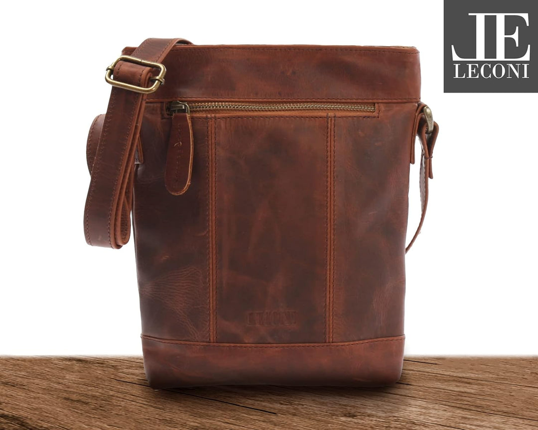 LECONI kleine Umhängetasche für Frauen Schultertasche Damen Damentasche Abendtasche Handtasche Leder