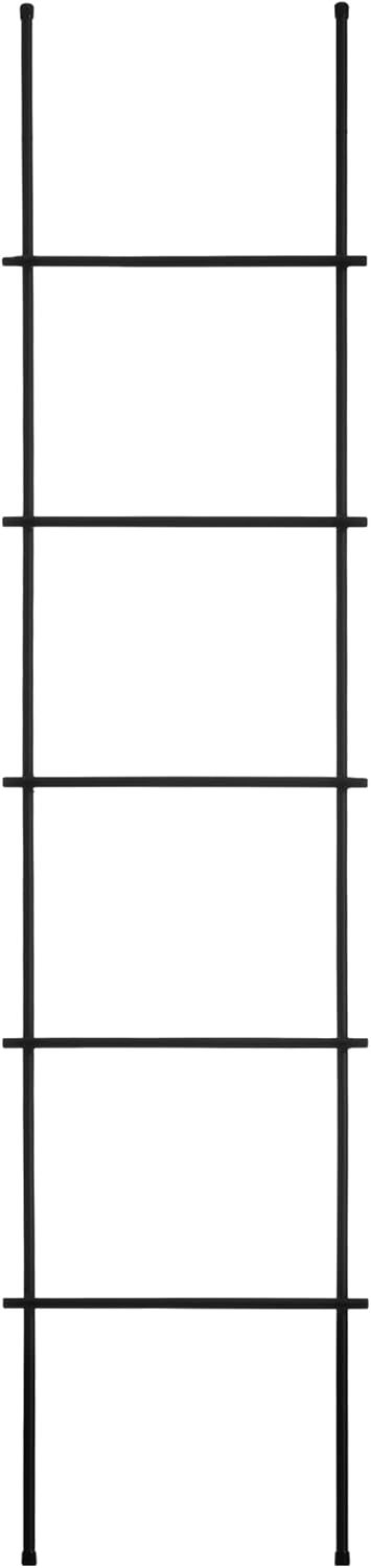HOLZBRINK Handtuchhalter Kleiderständer Handtuchleiter Vintage, Monolith 170x40 cm (HxB), Schwarz, H