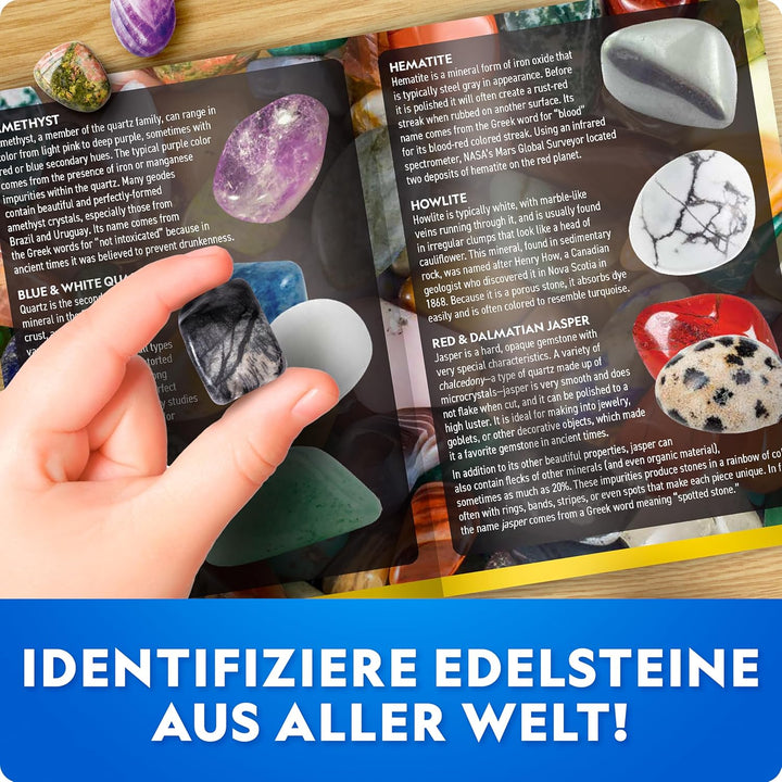 NATIONAL Geographic Riesiges Edelstein-Ausgrabungsset – 100 echte Edelsteine aus einem XXL-Ausgrabun