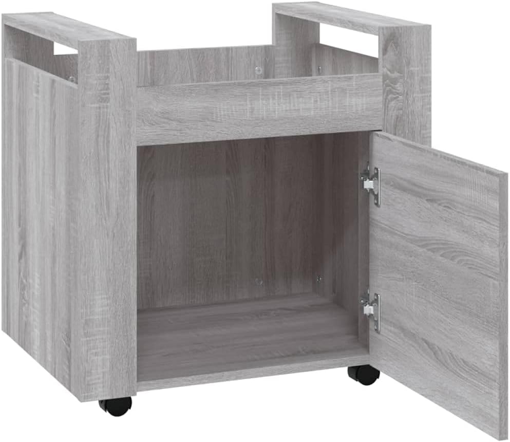 vidaXL Bürowagen, Rollcontainer mit viel Stauraum, Rollschrank für Wohnzimmer Büro Schlafzimmer, Bür