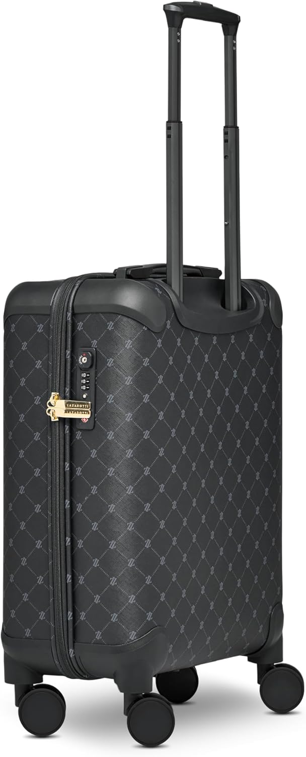 Lazarotti Kleiner Kabinen-Koffer|Cabin-Trolley 38 x 22 x 55 cm | leichtes hybrides Material mit Logo