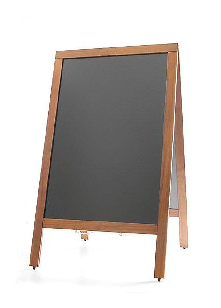 HENDI Kundenstopper Keidetafel, mit Holzrahmen, Plakatständer, 500x450(H)850mm, Schwarz 500x450x(H)8