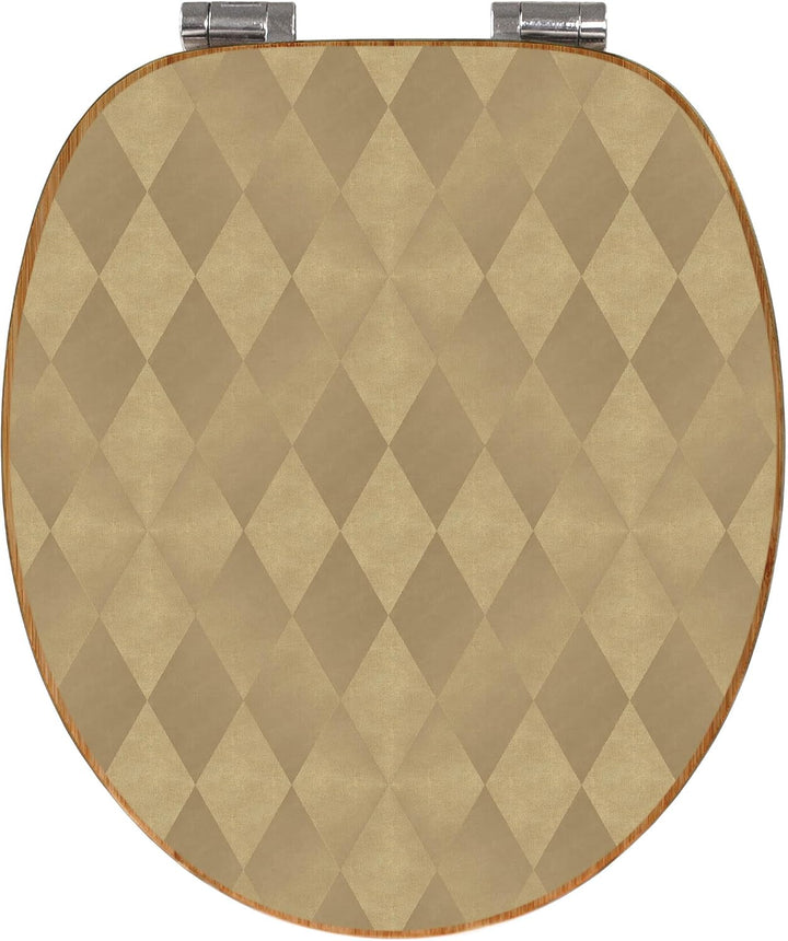 banjado Design WC Sitz Bambus Absenkautomatik 45,8x37,5cm - Toilettendeckel mit Absenkautomatik Holz