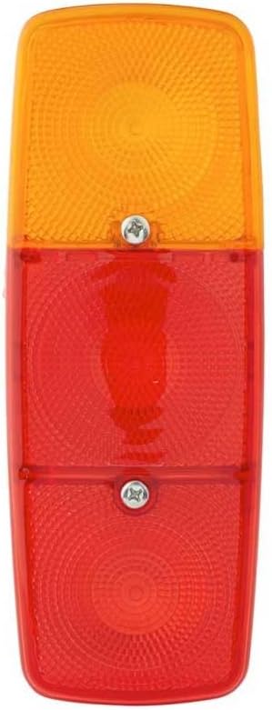 HELLA - Heckleuchte - Glühlampe - 12/24V - Anbau/geschraubt - Lichtscheibenfarbe: rot/gelb - Stecker
