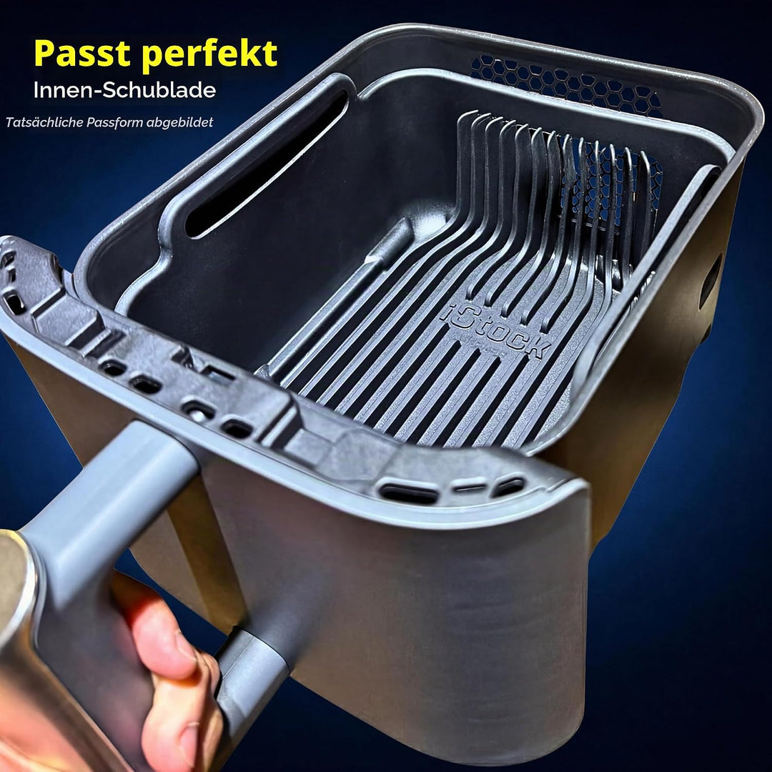 AirFlow Pro Ninja 9,5 l SL400UK Silikoneinlagen + Gestelle, handschuhähnliche Passform für Ninja 9,5