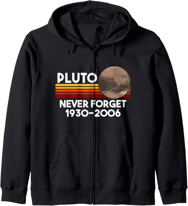 Vergessen Sie nie Pluto Retro lustiges Kapuzenjacke
