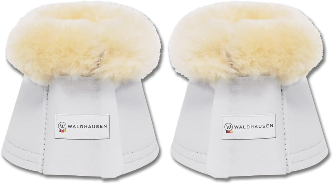 WALDHAUSEN Lammfell Hufglocke, Paar X-Large Weiss, X-Large Weiss