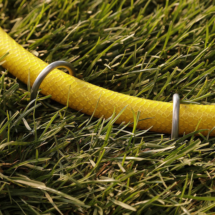 GardenMate 200 Erdanker VERZINKT aus Stahldraht 200mm lang, 25mm breit, Ø 3,8mm, runder Kopf - Für H
