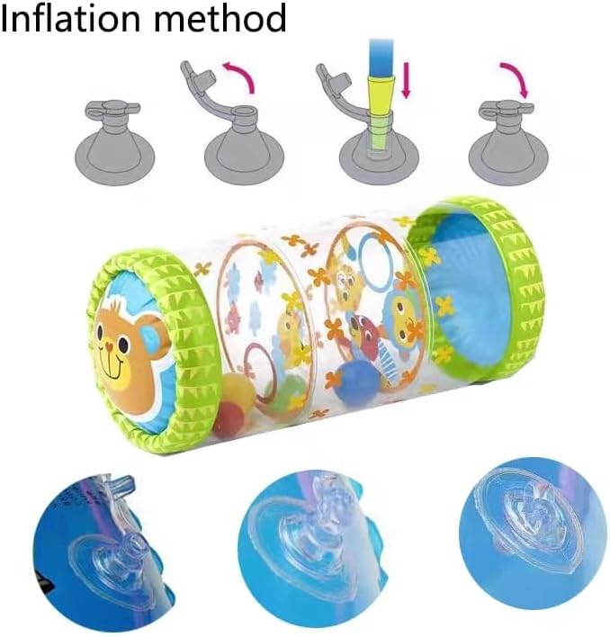 Baby-Rolle Krabbelspielzeug Für Babys - Aufblasbares Rollerspielzeug, Krabbelhilfe, Krabbel- Und Kle