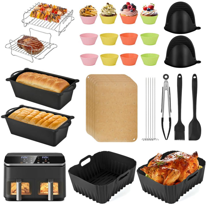 Cosori Heissluftfritteuse Zubehör Heissluftfritteuse Cosori 8,5 L, Wiederverwendbares Airfryer Zubeh
