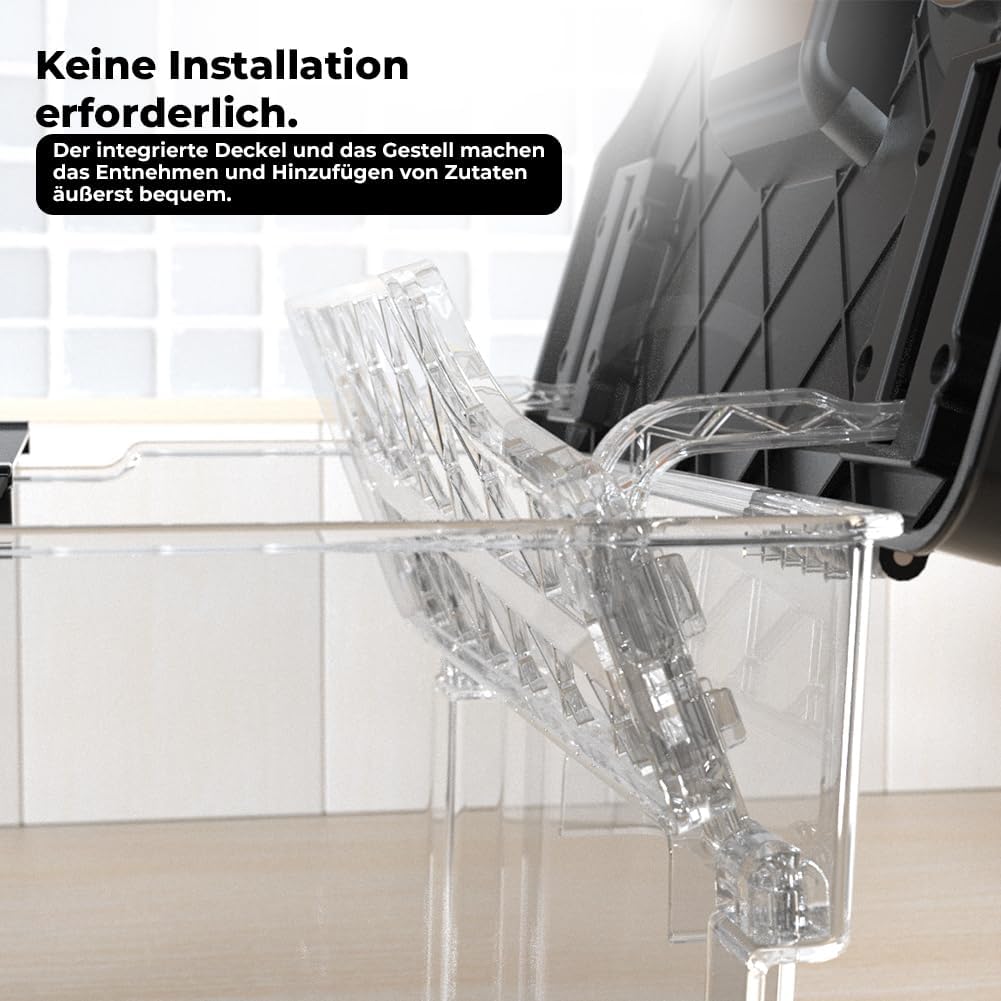 Sous Vide Behälter mit Deckel Sous Vide Container mit Rack 11L für Sous Vide Stick Garer Mehrere Mar