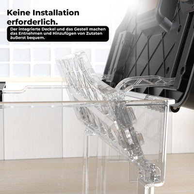 Sous Vide Behälter mit Deckel Sous Vide Container mit Rack 11L für Sous Vide Stick Garer Mehrere Mar
