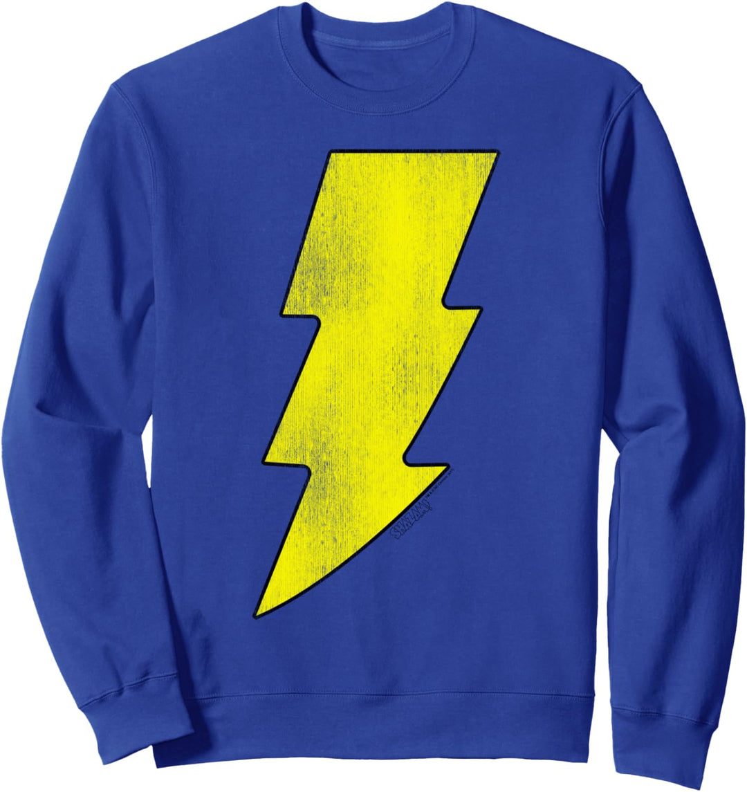 Justice League Shazam! Logo Distressed Sweatshirt
