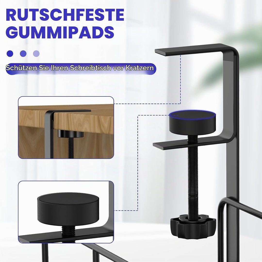REFLYING Kabelmanagement unter dem Schreibtisch Untertisch Kabelmanagement, Kabelkorb zum Verwalten