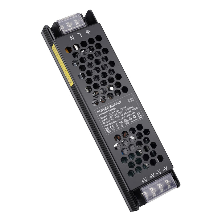 REYLAX LED Trafo 12V 150W Trafo 230V auf 12V 12.5A Treiber Gleichstrom LED Netzteil Flach Niedervolt